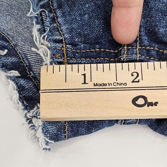 Tularosa Emma High Rise Denim Jean Shorts Dark Wash Women’s Size 26 Summer Beach - Picture 13 of 13